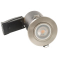 Luceco Fire Rated Downlight Fixed-Brushed Steel